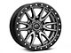 Fuel Wheels Rebel Matte Gunmetal with Black Bead Ring 6-Lug Wheel; 18x9; -12mm Offset (19-24 Silverado 1500)