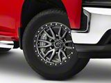 Fuel Wheels Rebel Matte Gunmetal with Black Bead Ring 6-Lug Wheel; 18x9; 1mm Offset (19-26 Silverado 1500)