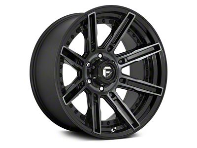Fuel Wheels Rogue Gloss Machined Double Dark Tint 6-Lug Wheel; 20x9; 1mm Offset (19-25 Silverado 1500)