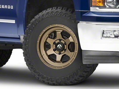 Fuel Wheels Shok Matte Bronze 6-Lug Wheel; 17x10; -18mm Offset (14-18 Silverado 1500)