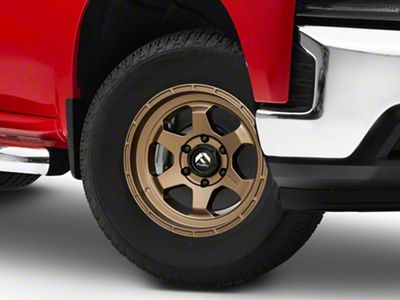 Fuel Wheels Shok Matte Bronze 6-Lug Wheel; 17x9; 1mm Offset (19-25 Silverado 1500)