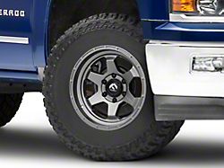 Fuel Wheels Shok Matte Gunmetal 6-Lug Wheel; 17x9; 20mm Offset (14-18 Silverado 1500)