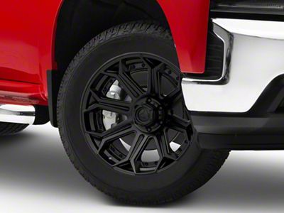 Fuel Wheels Siege Matte Black 6-Lug Wheel; 20x9; 1mm Offset (19-25 Silverado 1500)