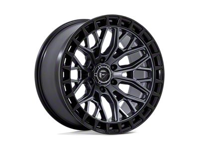 Fuel Wheels Sigma Matte Gunmetal with Matte Black Lip 6-Lug Wheel; 20x9; 1mm Offset (19-24 Silverado 1500)