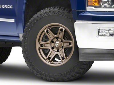 Fuel Wheels Slayer Matte Bronze 6-Lug Wheel; 17x9; -38mm Offset (14-18 Silverado 1500)