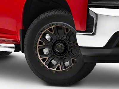 Fuel Wheels Traction Matte Black with Double Dark Tint 6-Lug Wheel; 20x10; -18mm Offset (19-25 Silverado 1500)