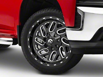 Fuel Wheels Triton Gloss Black Milled 6-Lug Wheel; 26x12; -44mm Offset (19-25 Silverado 1500)