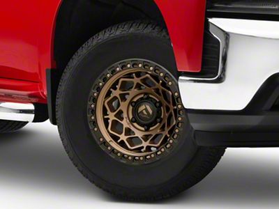 Fuel Wheels Unit Bronze with Matte Black Ring 6-Lug Wheel; 17x9; -12mm Offset (19-25 Silverado 1500)