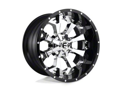 Fuel Wheels Assault Chrome with Gloss Black Lip 8-Lug Wheel; 22x10; -13mm Offset (20-25 Silverado 2500 HD)