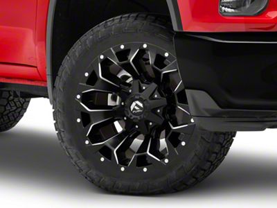 Fuel Wheels Assault Matte Black Milled 8-Lug Wheel; 22x10; -18mm Offset (20-25 Silverado 2500 HD)
