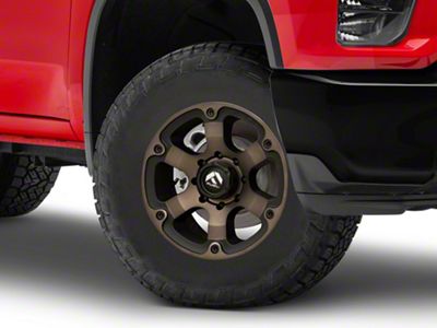 Fuel Wheels Beast Matte Black Double Dark Tint 8-Lug Wheel; 18x9; 1mm Offset (20-24 Silverado 2500 HD)