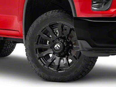 Fuel Wheels Blitz Gloss Black 8-Lug Wheel; 22x10; -18mm Offset (20-25 Silverado 2500 HD)