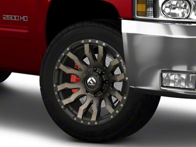 Fuel Wheels Blitz Matte Black Double Dark Tint 8-Lug Wheel; 20x9; 20mm Offset (07-10 Silverado 2500 HD)
