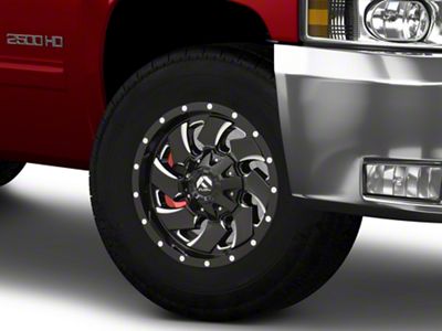 Fuel Wheels Cleaver Gloss Black Milled 8-Lug Wheel; 17x9; 1mm Offset (07-10 Silverado 2500 HD)