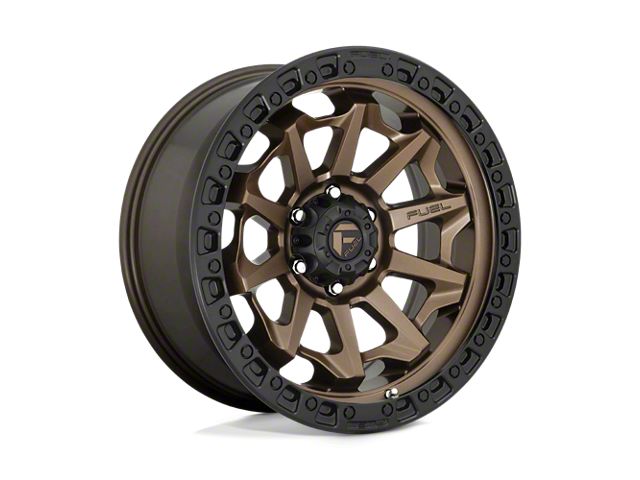 Fuel Wheels Covert Matte Bronze with Black Bead Ring 8-Lug Wheel; 20x10; -18mm Offset (20-24 Silverado 2500 HD)