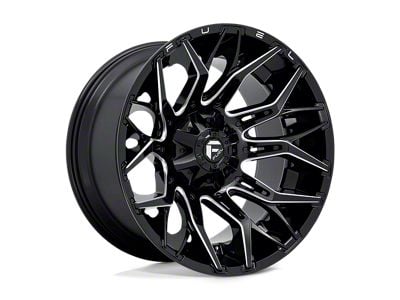 Fuel Wheels Crush Gloss Machined Double Dark Tint 8-Lug Wheel; 20x9; 20mm Offset (20-25 Silverado 2500 HD)