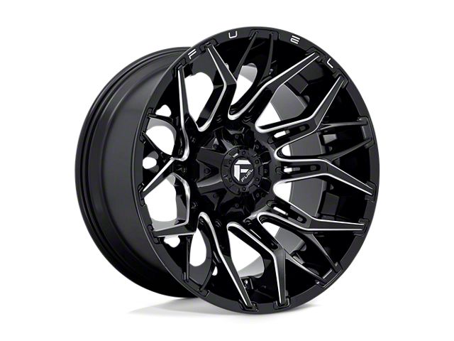 Fuel Wheels Crush Gloss Machined Double Dark Tint 8-Lug Wheel; 20x9; 20mm Offset (20-24 Silverado 2500 HD)