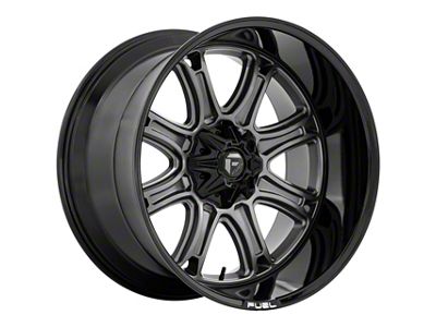 Fuel Wheels Darkstar Matte Gunmetal with Black Lip 8-Lug Wheel; 20x10; -18mm Offset (20-24 Silverado 2500 HD)