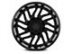 Fuel Wheels Hurricane Blackout 8-Lug Wheel; 20x9; 1mm Offset (20-24 Silverado 2500 HD)