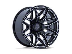 Fuel Wheels Injector Gloss Black Machined Face with Dark Tint 8-Lug Wheel; 20x9; 1mm Offset (20-26 Silverado 2500 HD)