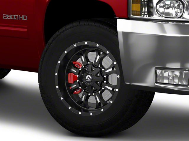 Fuel Wheels Krank Matte Black Milled 8-Lug Wheel; 18x9; 20mm Offset (07-10 Silverado 2500 HD)