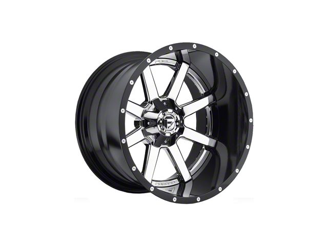 Fuel Wheels Maverick Chrome with Gloss Black Lip 8-Lug Wheel; 20x10; -19mm Offset (07-10 Silverado 2500 HD)