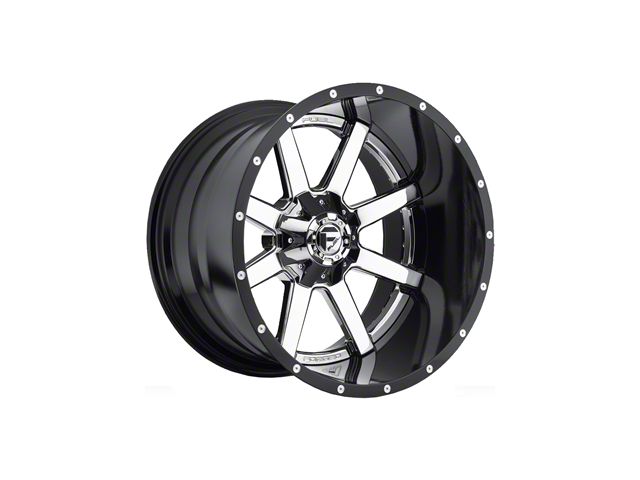 Fuel Wheels Maverick Chrome with Gloss Black Lip 8-Lug Wheel; 20x12; -44mm Offset (07-10 Silverado 2500 HD)