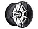 Fuel Wheels Maverick Chrome with Gloss Black Lip 8-Lug Wheel; 20x12; -44mm Offset (07-10 Silverado 2500 HD)