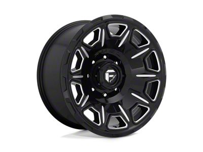 Fuel Wheels Podium Matte Gunmetal with Black Bead Ring 8-Lug Wheel; 18x9; 20mm Offset (20-25 Silverado 2500 HD)
