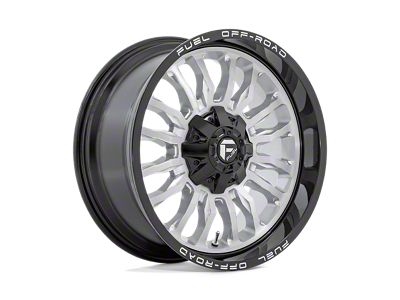 Fuel Wheels Quake Gloss Black Milled 8-Lug Wheel; 20x10; -18mm Offset (20-25 Silverado 2500 HD)