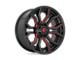 Fuel Wheels Rage Gloss Black with Red Tinted Clear 8-Lug Wheel; 22x10; -18mm Offset (20-24 Silverado 2500 HD)