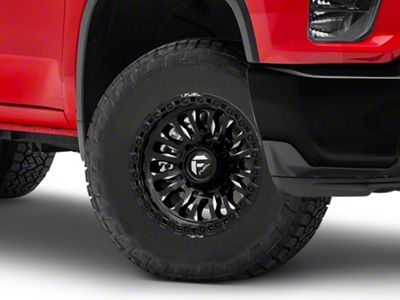 Fuel Wheels Rincon Gloss Black Milled 8-Lug Wheel; 18x9; 1mm Offset (20-25 Silverado 2500 HD)