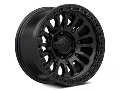 Fuel Wheels Rincon Matte Black with Gloss Black Lip 8-Lug Wheel; 17x9; -12mm Offset (07-10 Silverado 2500 HD)