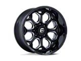 Fuel Wheels Scepter Gloss Black Milled 8-Lug Wheel; 22x12; -44mm Offset (07-10 Silverado 2500 HD)