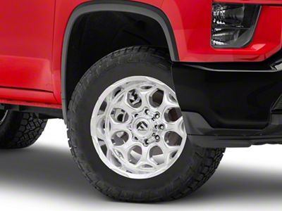 Fuel Wheels Scepter Polished Milled 8-Lug Wheel; 20x9; 1mm Offset (20-25 Silverado 2500 HD)