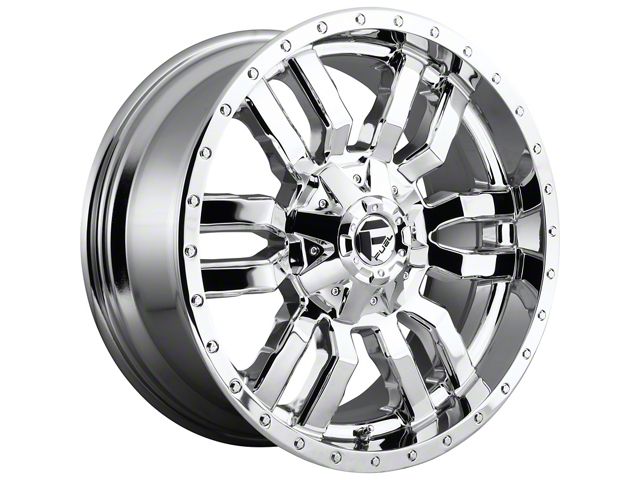 Fuel Wheels Sledge Chrome 8-Lug Wheel; 20x9; 1mm Offset (07-10 Silverado 2500 HD)