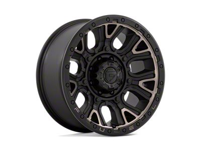Fuel Wheels Traction Matte Black with Double Dark Tint 8-Lug Wheel; 20x9; 1mm Offset (20-24 Silverado 2500 HD)
