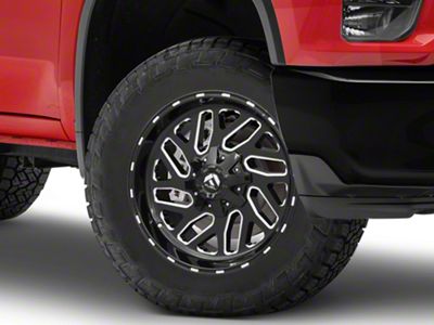 Fuel Wheels Triton Gloss Black Milled 8-Lug Wheel; 20x10; -18mm Offset (20-25 Silverado 2500 HD)