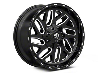 Fuel Wheels Triton Gloss Black Milled 8-Lug Wheel; 20x9; 20mm Offset (11-14 Silverado 2500 HD)