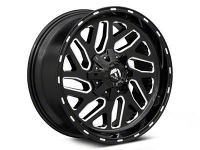 Fuel Wheels Triton Gloss Black Milled 8-Lug Wheel; 26x12; -44mm Offset (07-10 Silverado 2500 HD)