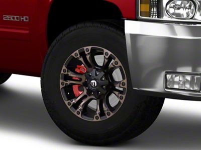 Fuel Wheels Vapor Matte Black Double Dark Tint 8-Lug Wheel; 17x10; -18mm Offset (07-10 Silverado 2500 HD)