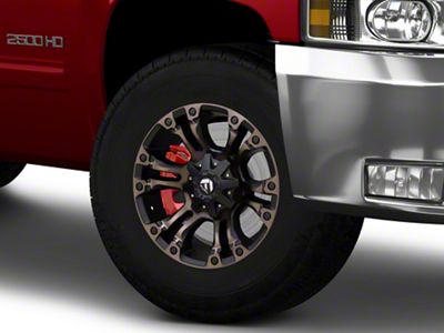 Fuel Wheels Vapor Matte Black Double Dark Tint 8-Lug Wheel; 17x9; 1mm Offset (07-10 Silverado 2500 HD)