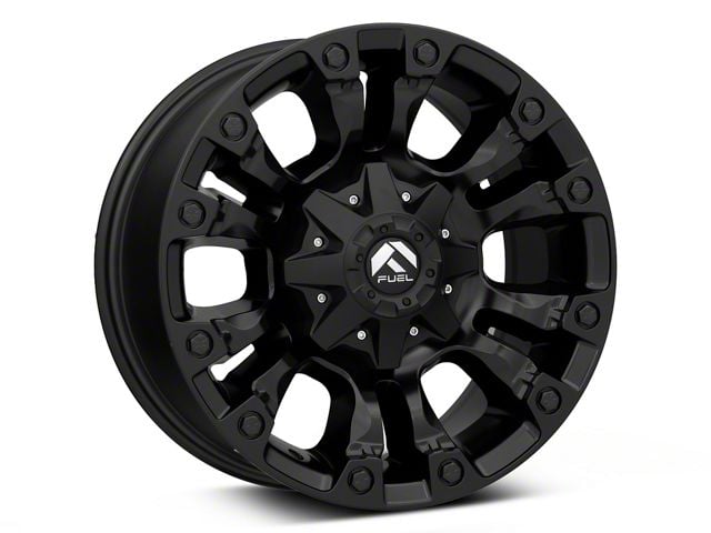 Fuel Wheels Vapor Matte Black 8-Lug Wheel; 18x9; 1mm Offset (07-10 Silverado 2500 HD)