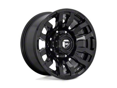 Fuel Wheels Arc Silver Brushed Face with Milled Black Lip 8-Lug Wheel; 22x10; -18mm Offset (07-10 Silverado 3500 HD SRW)