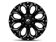 Fuel Wheels Assault Gloss Black Milled 8-Lug Wheel; 20x9; 1mm Offset (20-24 Silverado 3500 HD SRW)