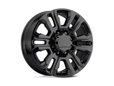 Fuel Wheels Battle Axe Gloss Black Milled 8-Lug Wheel; 20x12; -44mm Offset (07-10 Silverado 3500 HD SRW)
