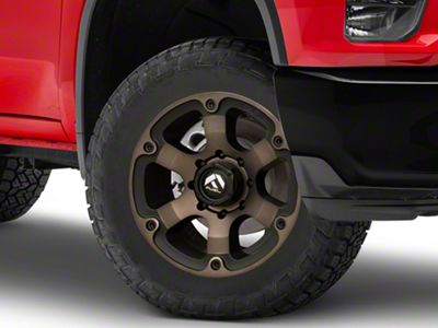 Fuel Wheels Beast Matte Black Double Dark Tint 8-Lug Wheel; 20x10; -18mm Offset (20-25 Silverado 3500 HD SRW)