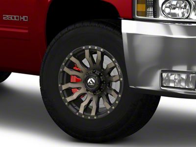 Fuel Wheels Blitz Matte Black Double Dark Tint 8-Lug Wheel; 17x9; -12mm Offset (07-10 Silverado 3500 HD SRW)