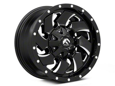 Fuel Wheels Cleaver Gloss Black Milled 8-Lug Wheel; 20x10; -18mm Offset (20-24 Silverado 3500 HD SRW)