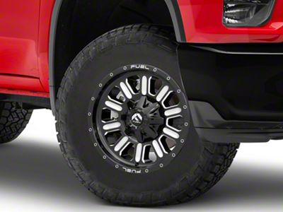 Fuel Wheels Hardline Gloss Black Milled 8-Lug Wheel; 18x9; 20mm Offset (20-25 Silverado 3500 HD SRW)